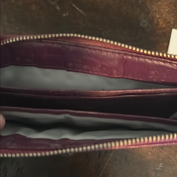 Coach Plum Leather Wallet - Picture 3 of 6
